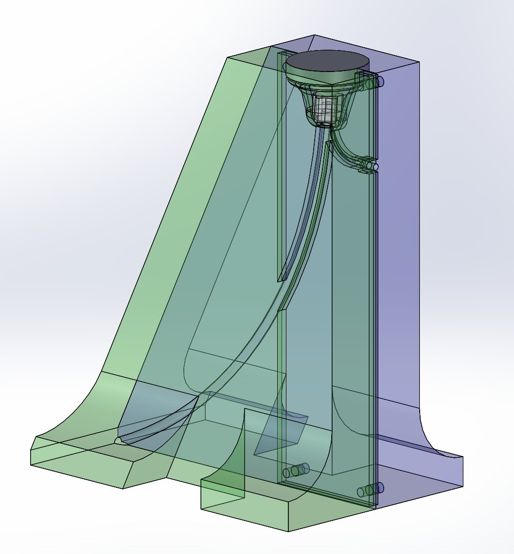 CAD of the molding cavity for the compliant base