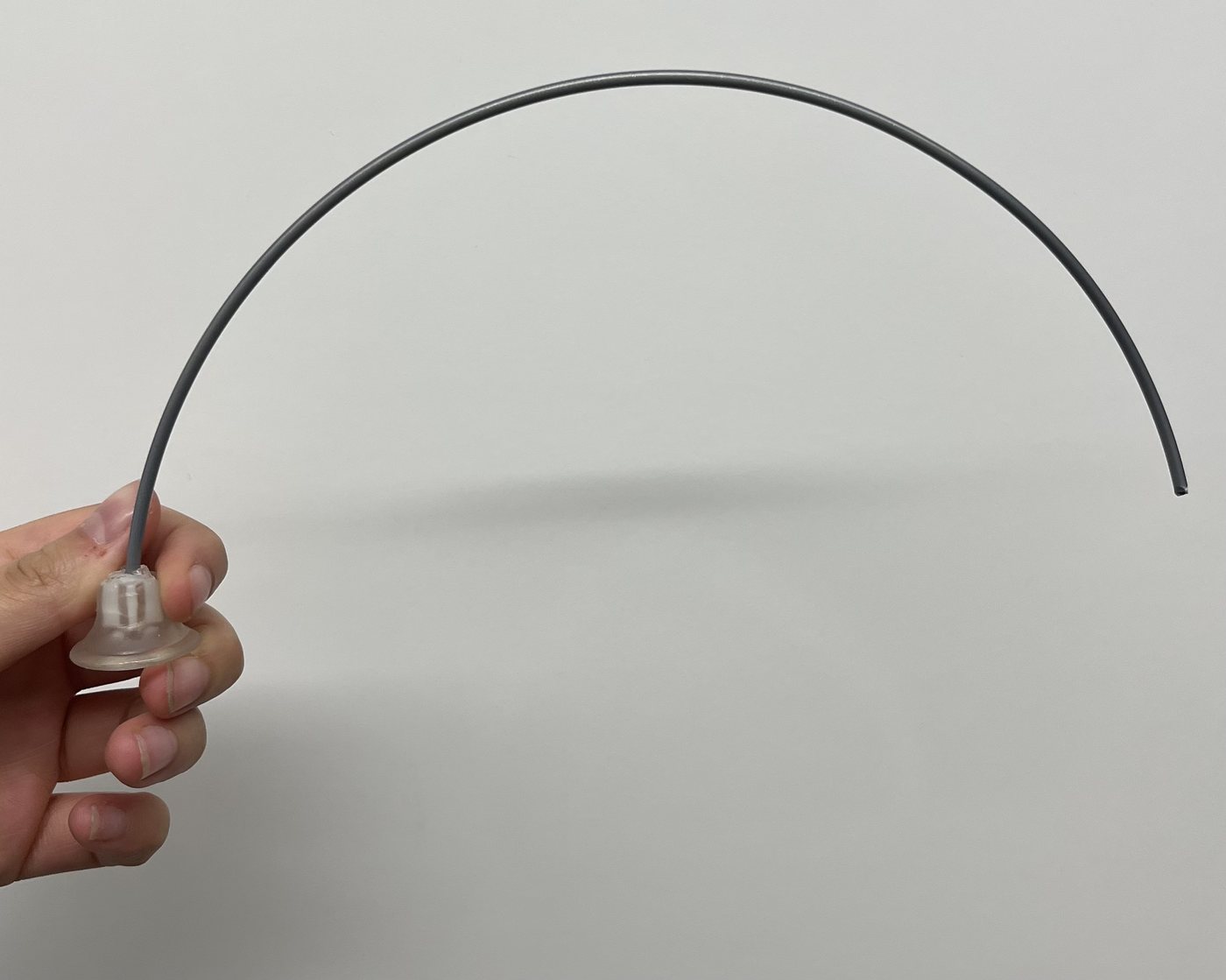 The assembled whisker sensor